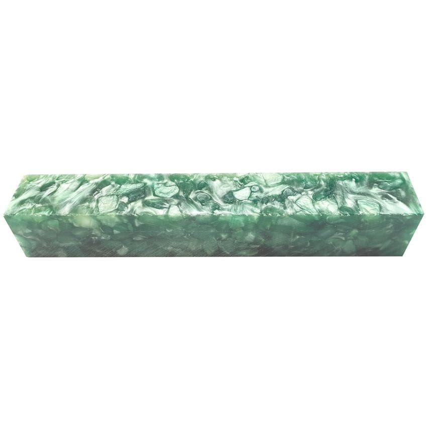 AB11 Crush Acrylic Pen Blank - Light Green and White