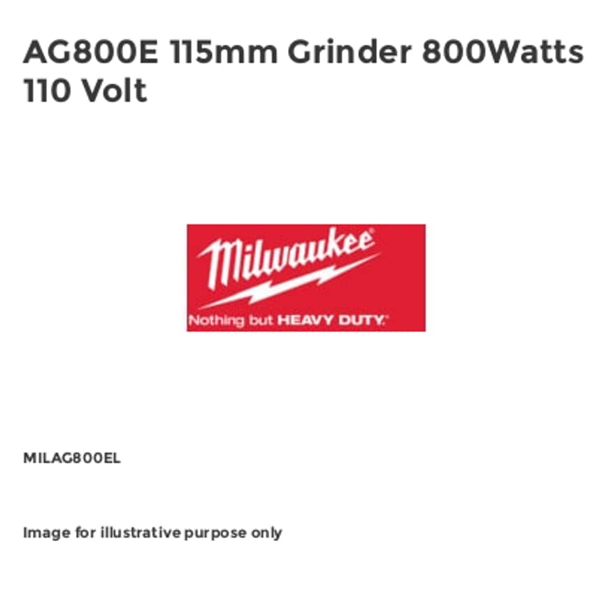 AG800E 115mm Grinder 800Watts 110 Volt