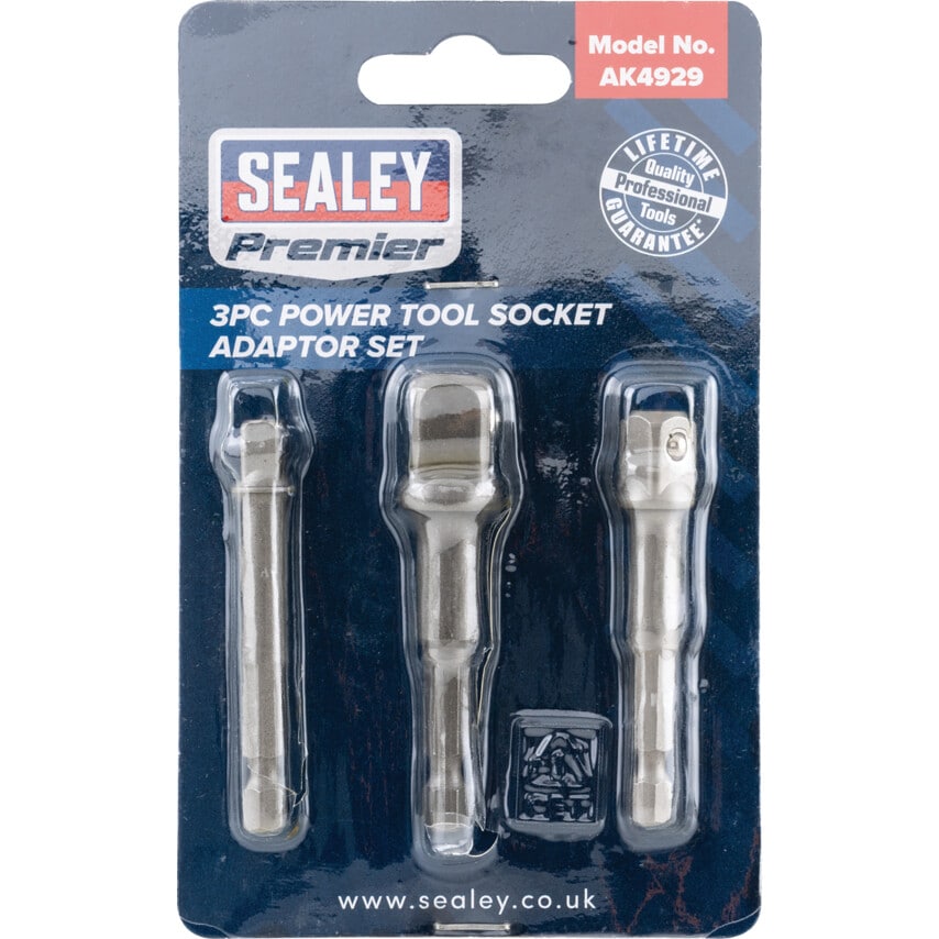 AK4929 3/8" Drive x 1/4" Hex Socket Adapter Set 3 Piece