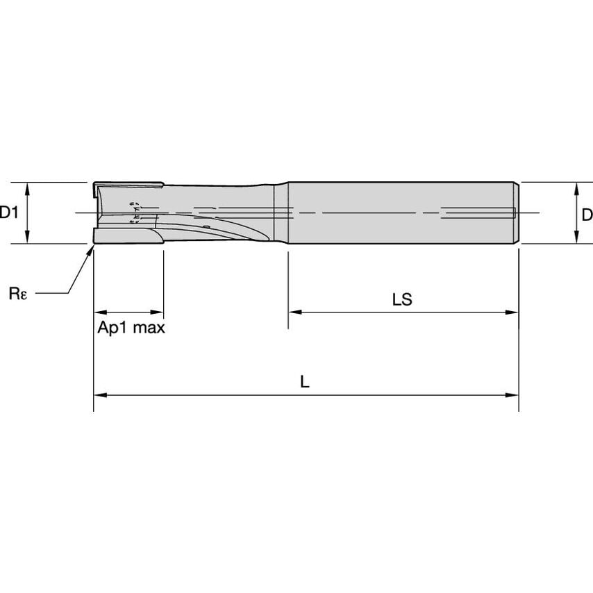 ALCB2RA1000N010HAR020IM End Mill PCD 10X10X10X72 R0.2