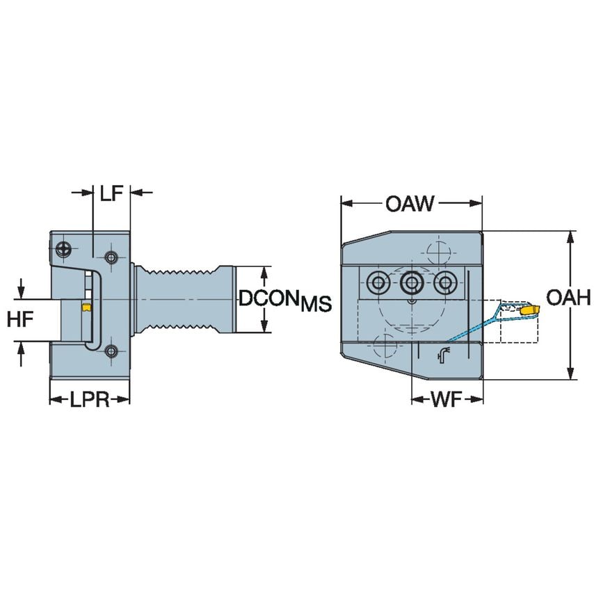 ASHA-L-VDI50-25-HP Adaptor