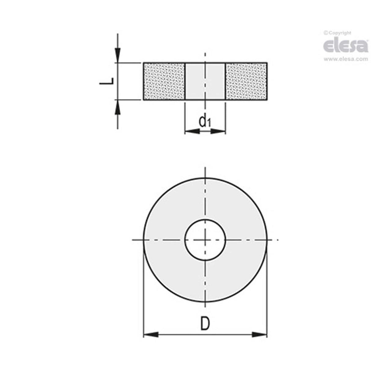AVF Metal Cushions Stainless steel Plain pass-through hole AVF-150-30-6500-A-49