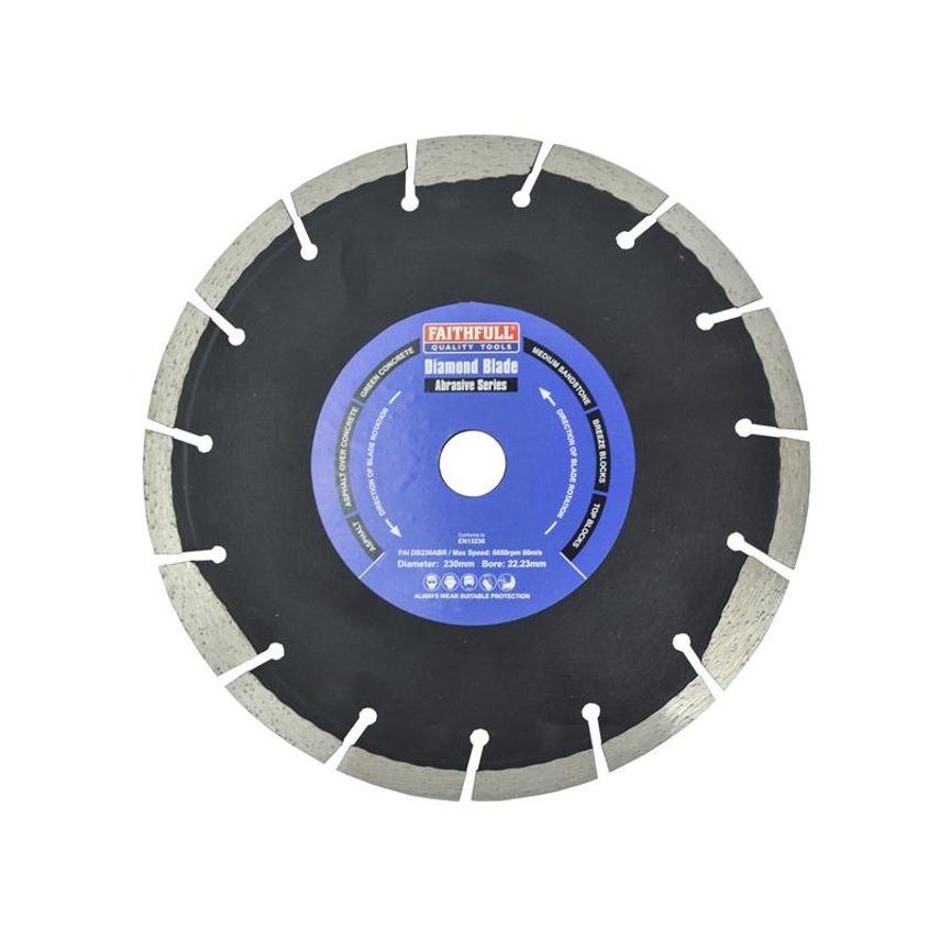 Abrasive Diamond Blade 230 x 22.23mm FAIDB230ABR