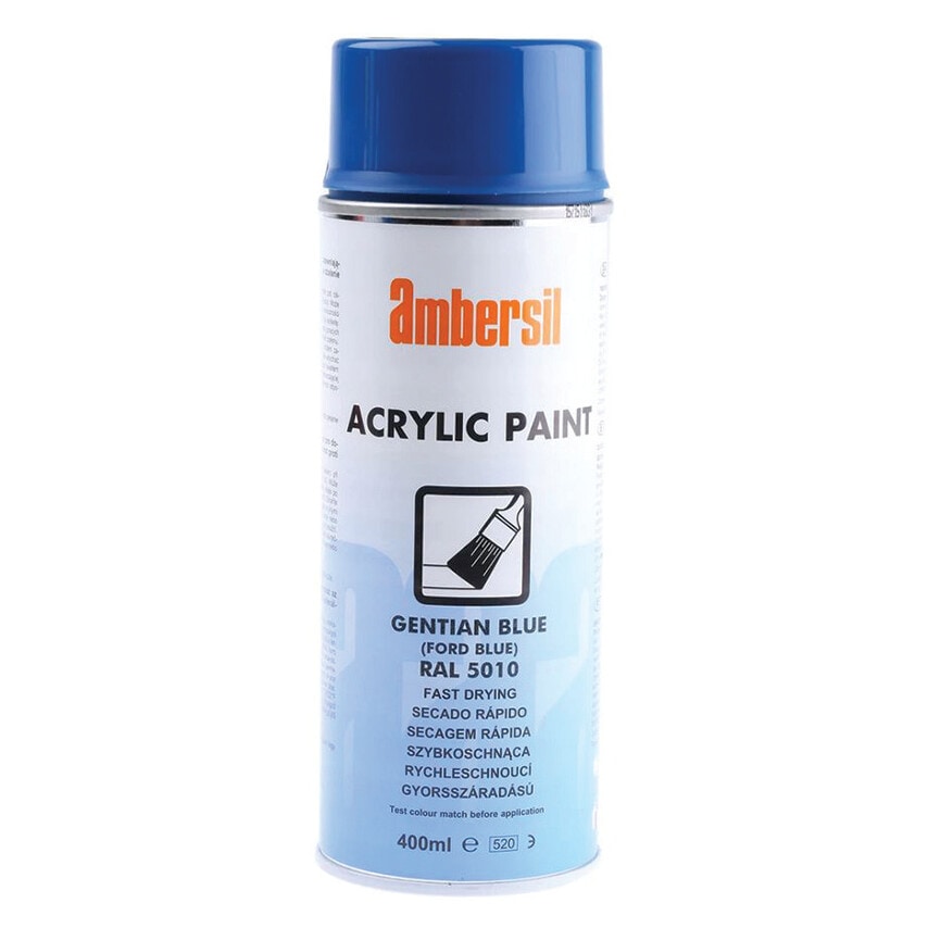 Acrylic Aerosol Spray Paint, Gentian Blue - 400ml