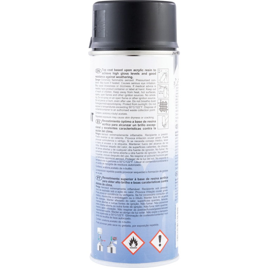 Acrylic Aerosol Spray Paint, Matt Black- 400ML