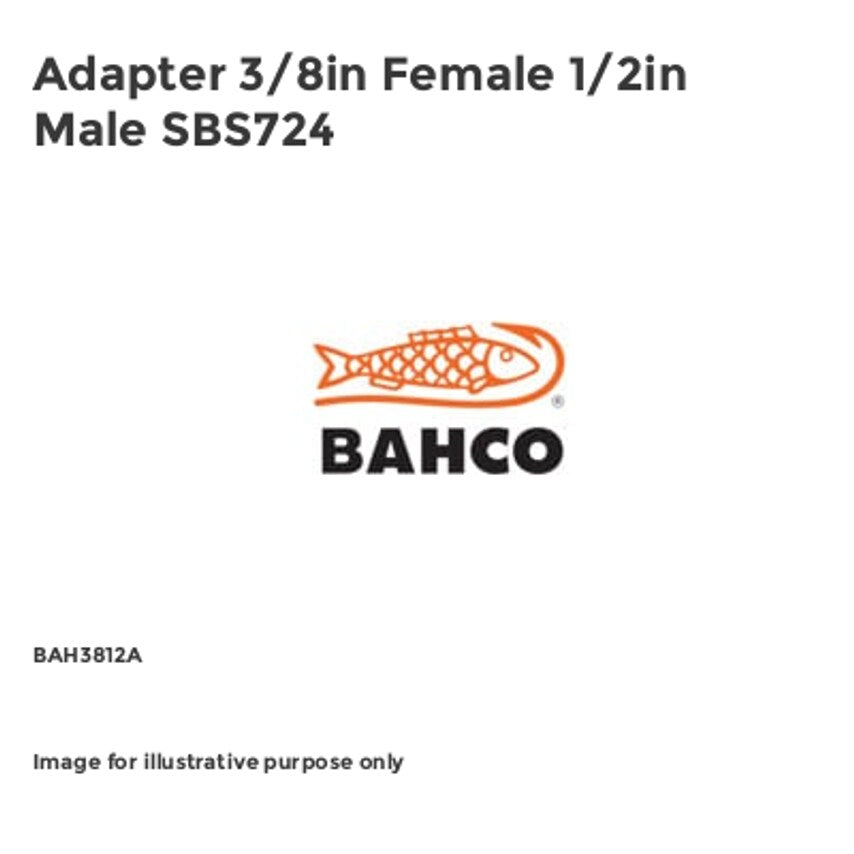Adapter 3/8in Female 1/2in Male SBS724