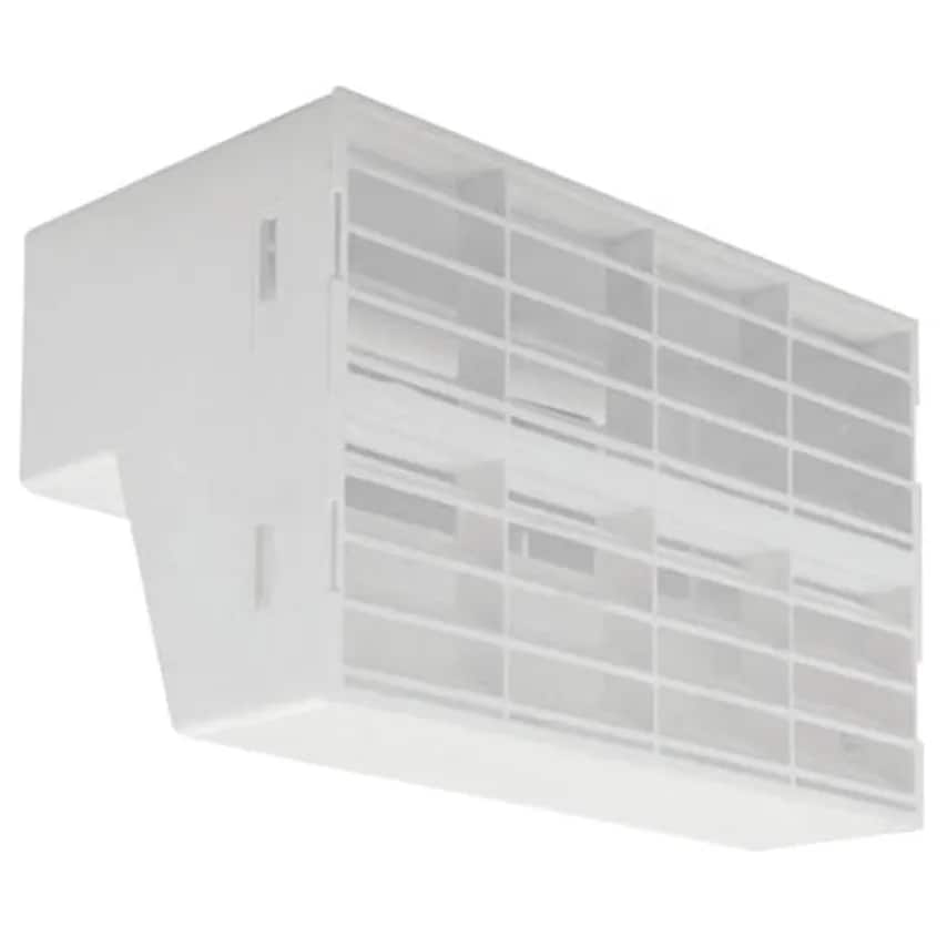 Adapter Double Airbrick Rigid Duct 204 x 60mm Pvc-u