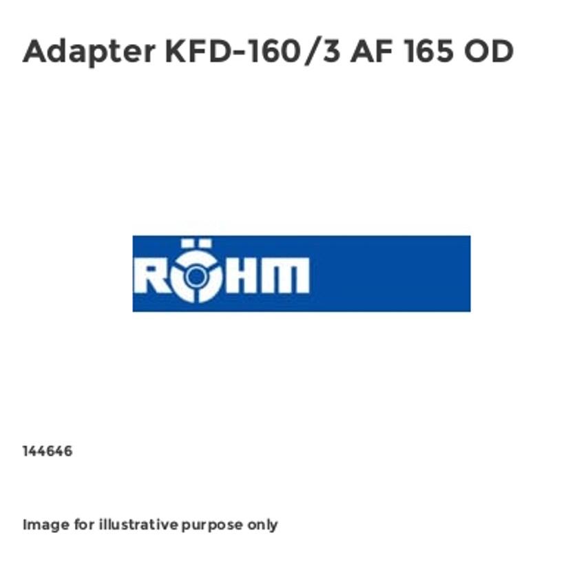 Adapter KFD-160/3 AF 165 OD