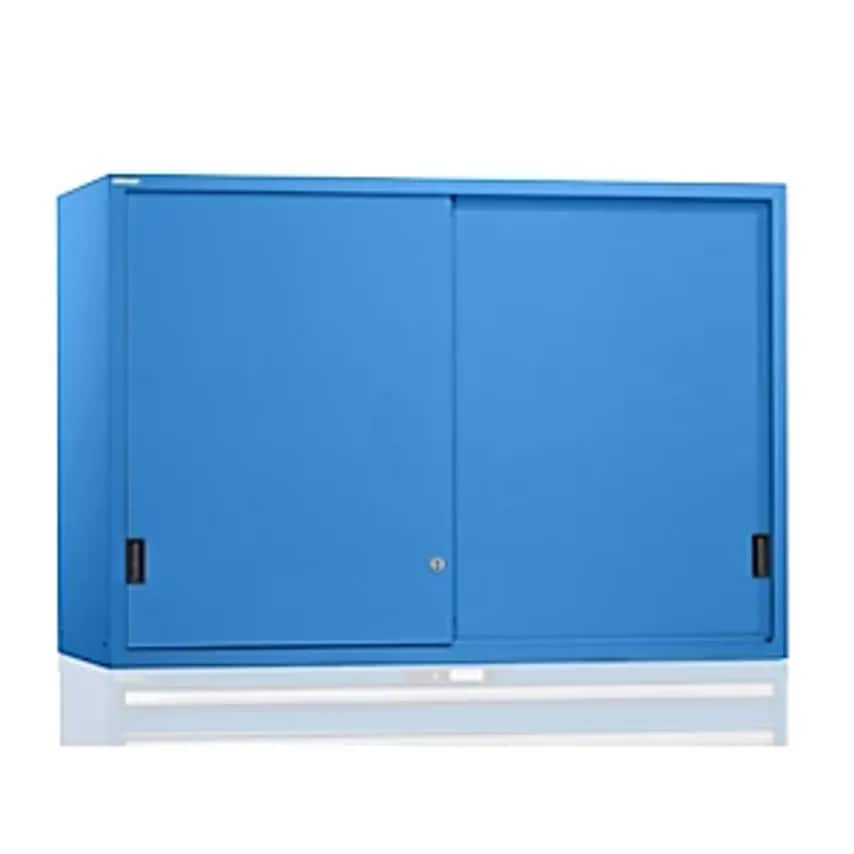 Add On Cupboard With Sliding Doors - Doors Solid Panels - HxWxD 1000 X 1023 X 725mm, Light Blue