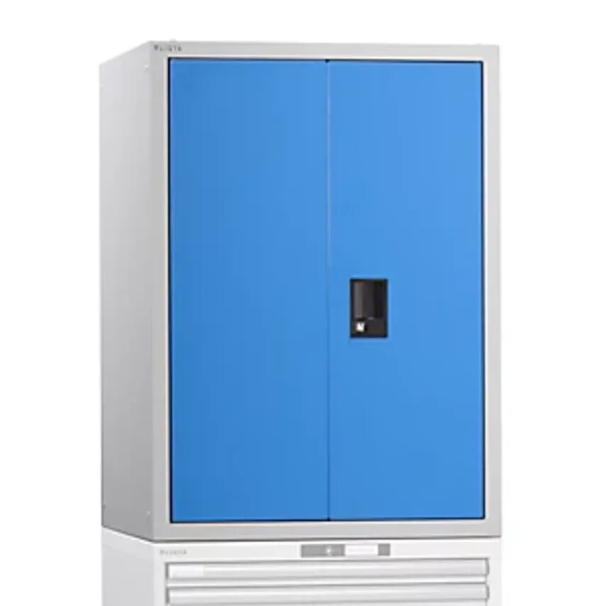Add-on Cupboard With Hinged Doors, With Solid Panel Doors, HxWxD 1000 X 717 X 725mm, Light Blue