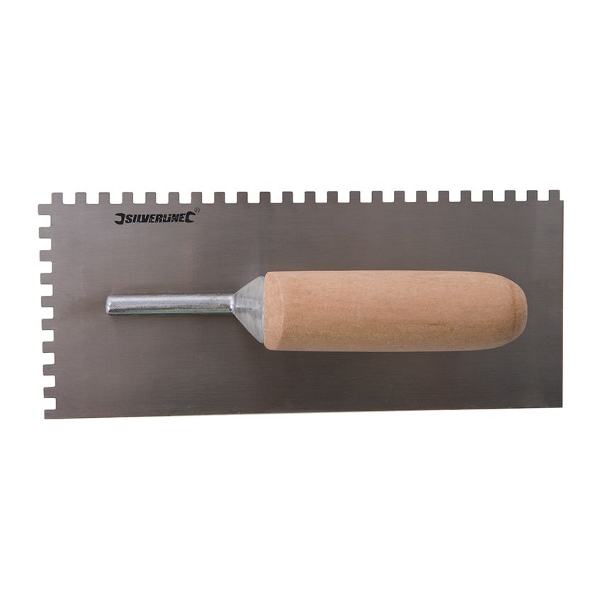 Adhesive Trowel Wood-Handle 280 X 120mm - 6mm Teeth