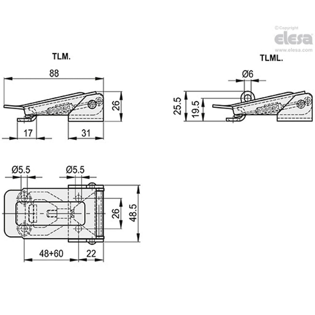 Adjustable Hook Clamp-TLM.SST-26/48-60+R
