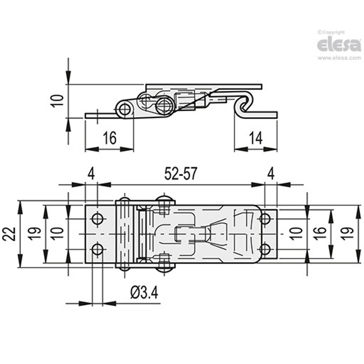 Adjustable Hook Clamp-TLU.Z-19/60-65+R