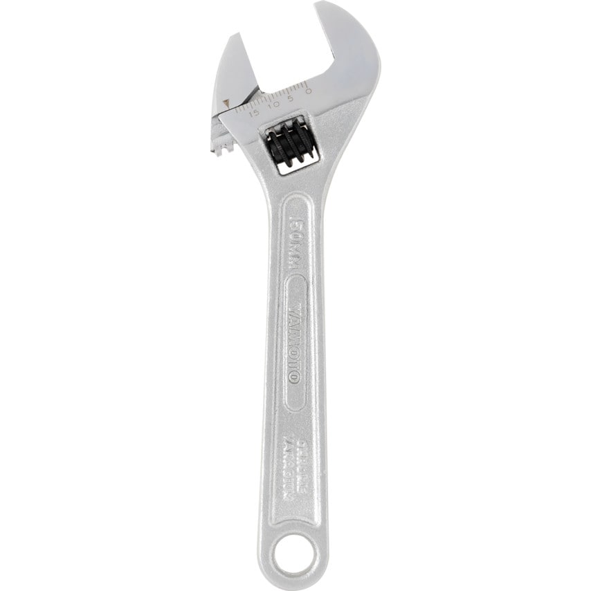 Adjustable Spanner, Chrome Vanadium Steel, 6in./150mm Length, 20mm Jaw Capacity