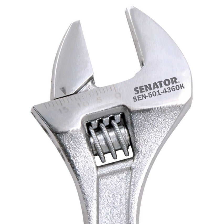 Adjustable Spanner, Drop Forged Chrome Vanadium Steel, 30in./778mm Length