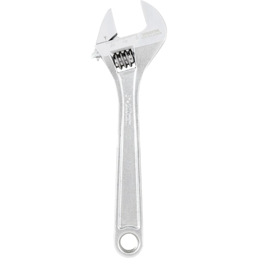 Adjustable Spanner, Drop Forged Chrome Vanadium Steel, 8in./200mm Length