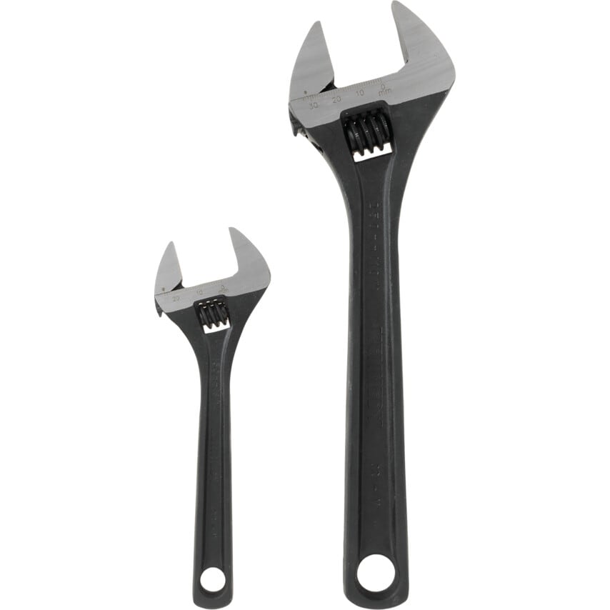 Adjustable Spanner Set, Steel, Set of 2