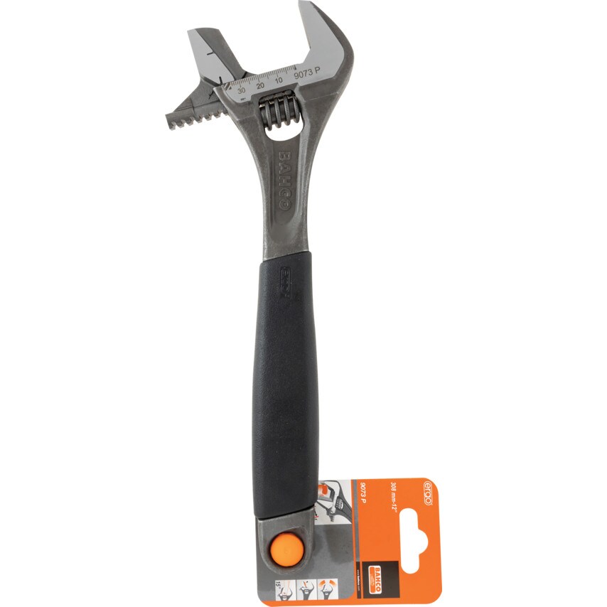 Adjustable Spanner, Steel, 12in./308mm Length, 35mm Jaw Capacity