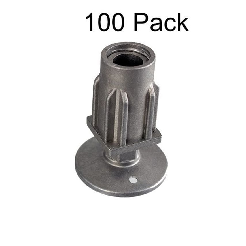 Adjustable Table Foot Inserts 100pc 30x30mm - 100TF3030SQ