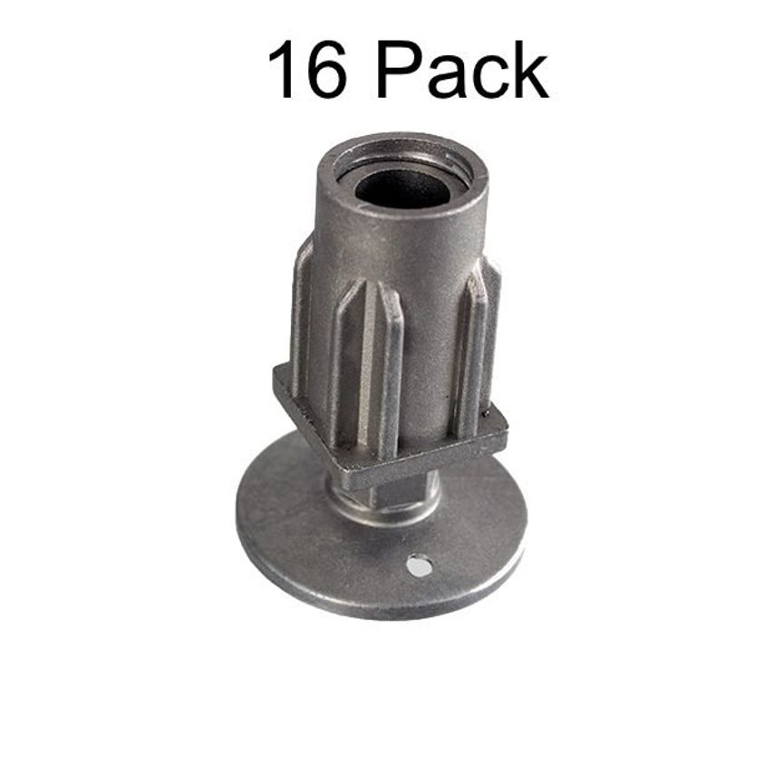 Adjustable Table Foot Inserts 16pc 30x30mm - 16TF3030SQ