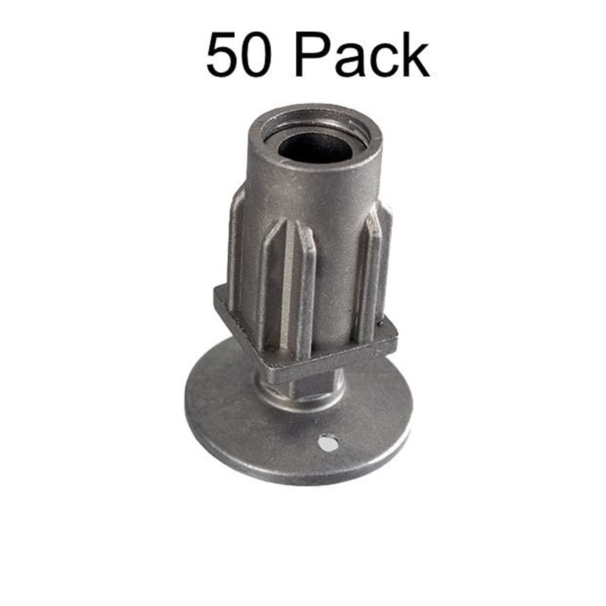 Adjustable Table Foot Inserts 50pc 30x30mm - 50TF3030SQ