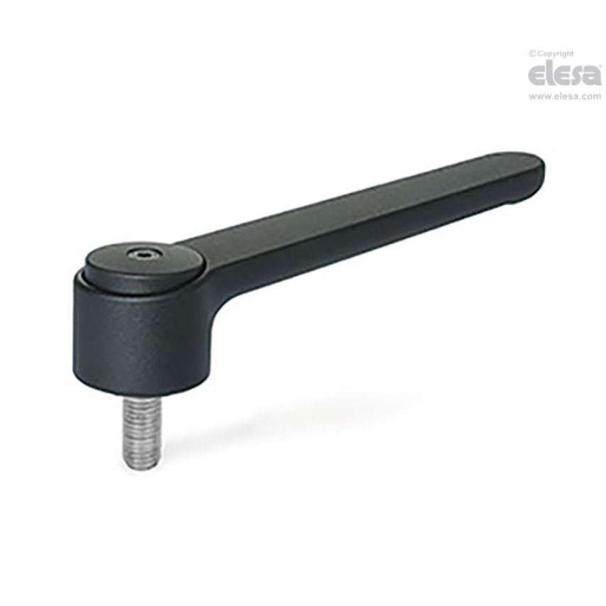 Adjustable handle-GN 126.1-120-M8-25-SW