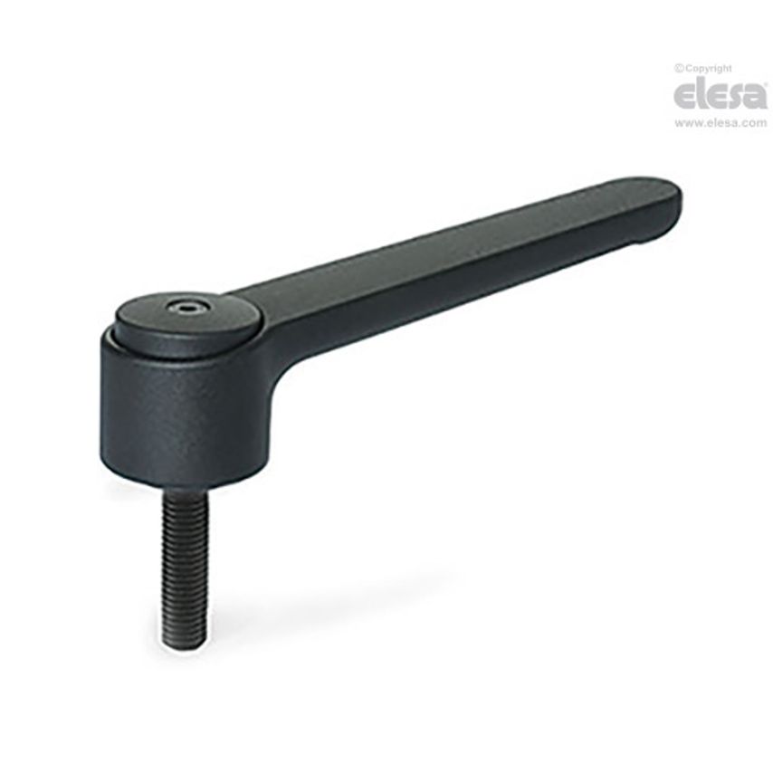 Adjustable handle-GN 126-145-M16-80-SW