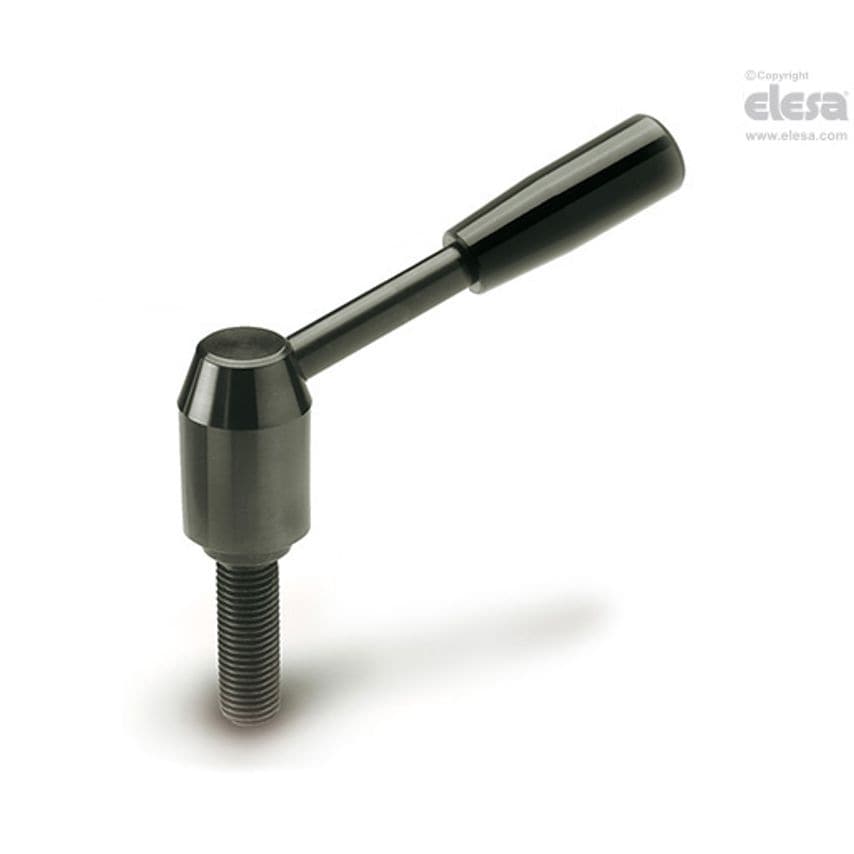 Adjustable handle-GN 212.4-24-M10-25-E