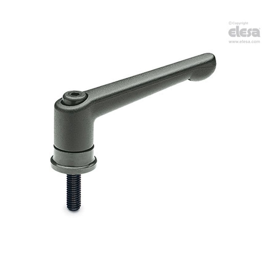 Adjustable handle-GN 300.4-108-M12-34-SW