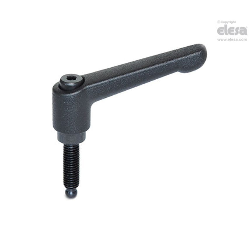 Adjustable handle-GN 306-30-M6-32-ZK-SW