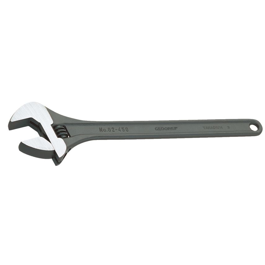 Adjustable spanner, open end 18"