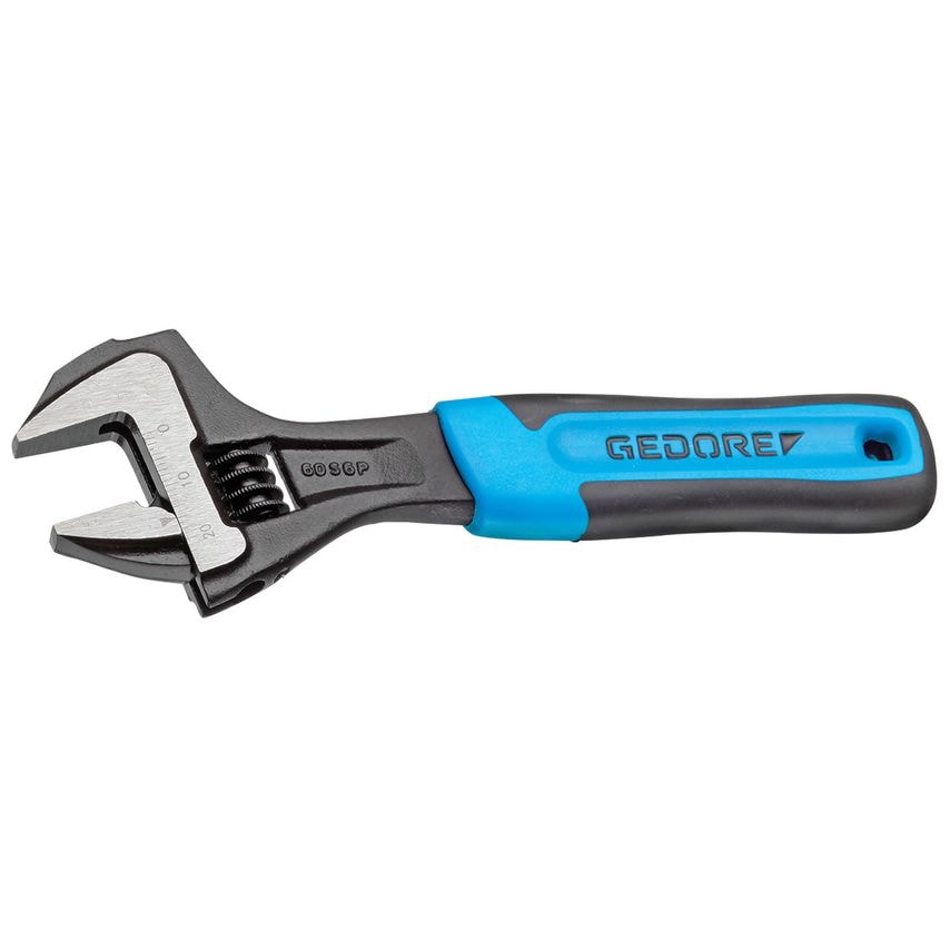 Adjustable spanner, open end, phosphated