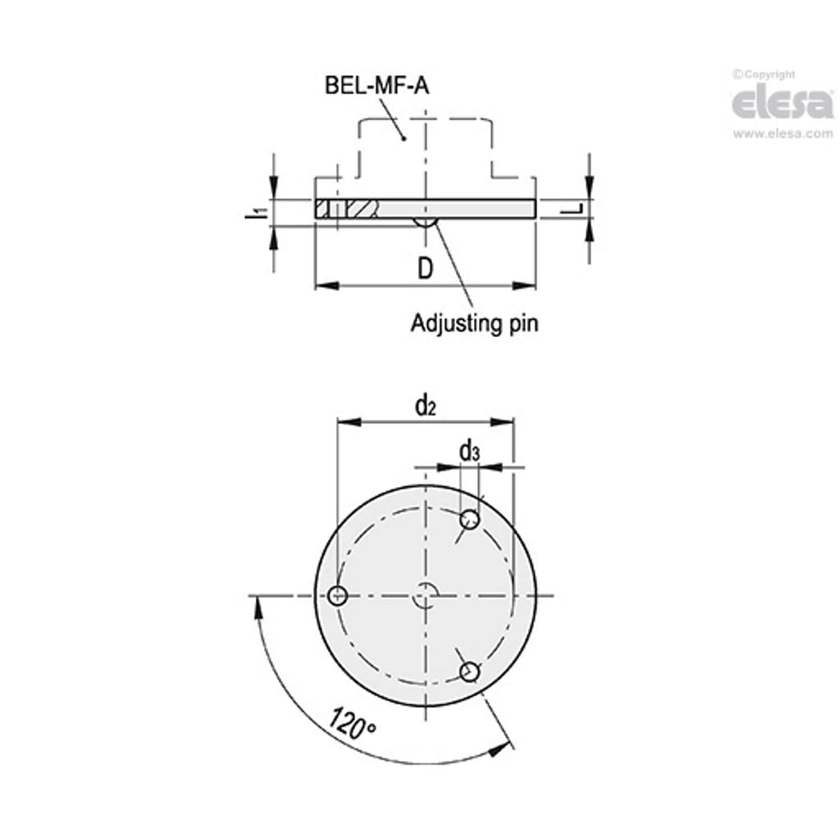 Adjusting Plate-BEL-AP-SST-40