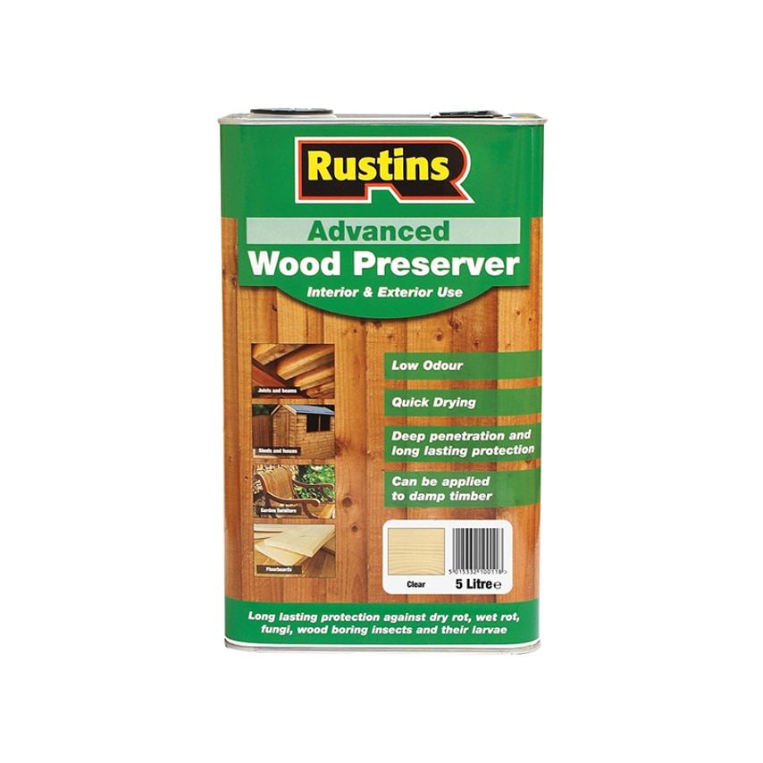 Advanced Wood Preserver Clear 5 litre RUSAWPCL5L