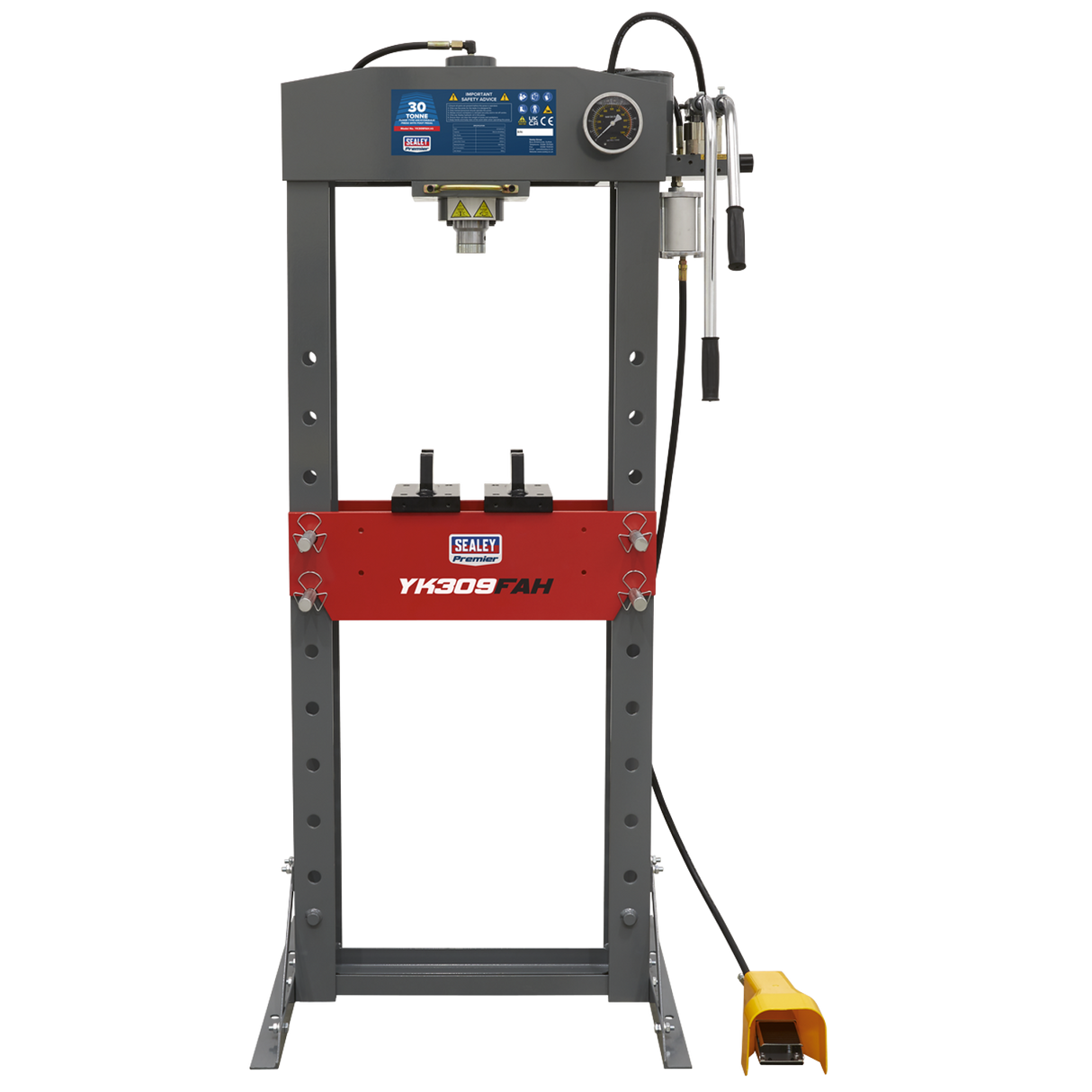 Air/Hydraulic Press 30-Tonne Floor Type with Foot Pedal