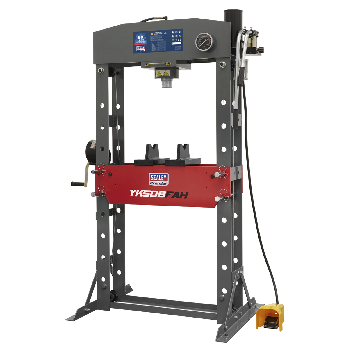 Air/Hydraulic Press 50-Tonne Floor Type with Foot Pedal