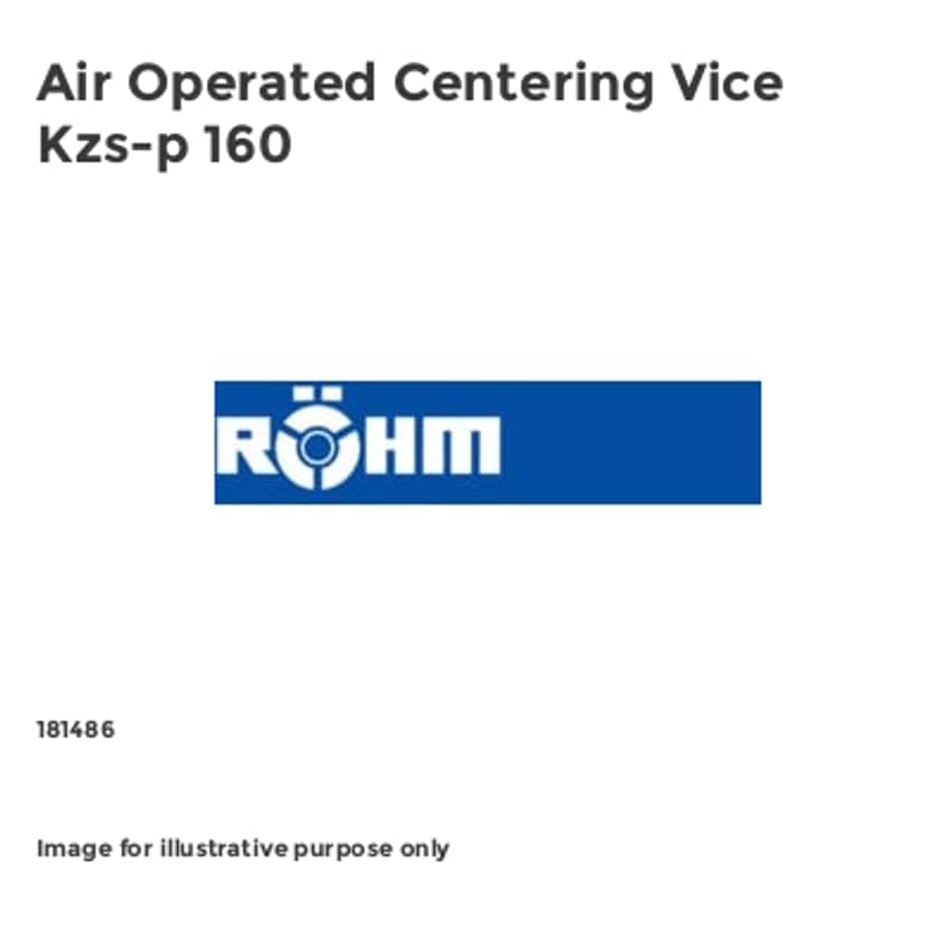 Air Operated Centering Vice Kzs-p 160