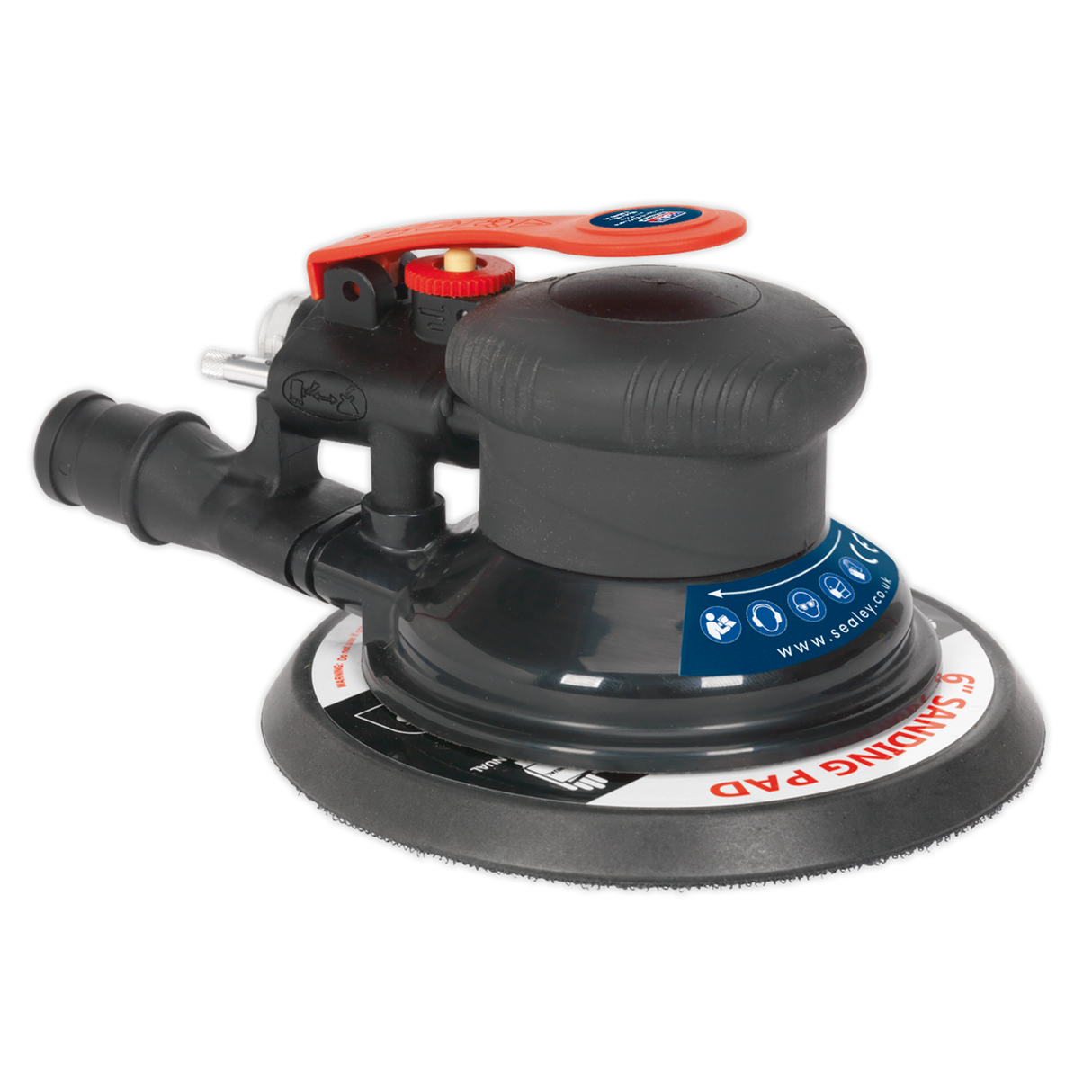 Air Palm Orbital Sander 150mm Dust-free