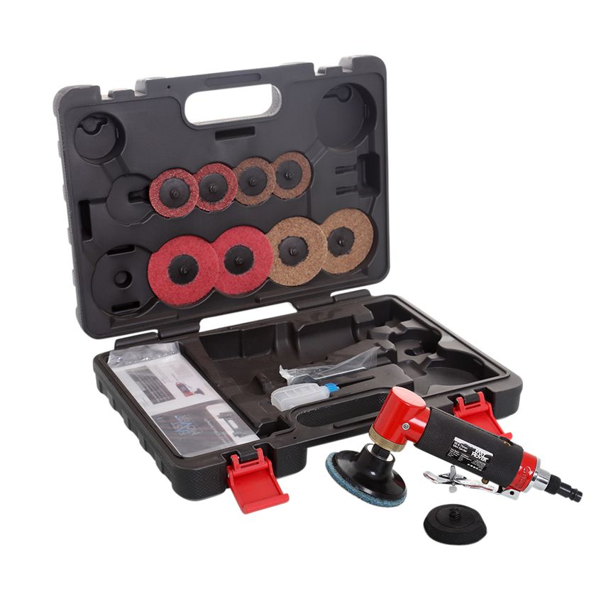 Air Sander, 75 & 50mm with Roll on System, In Case