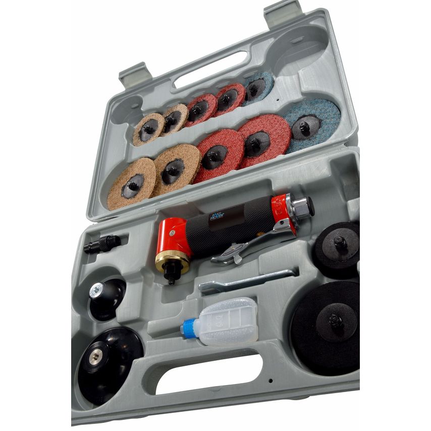 Air Sander, 75 & 50mm with Roll on System, In Case