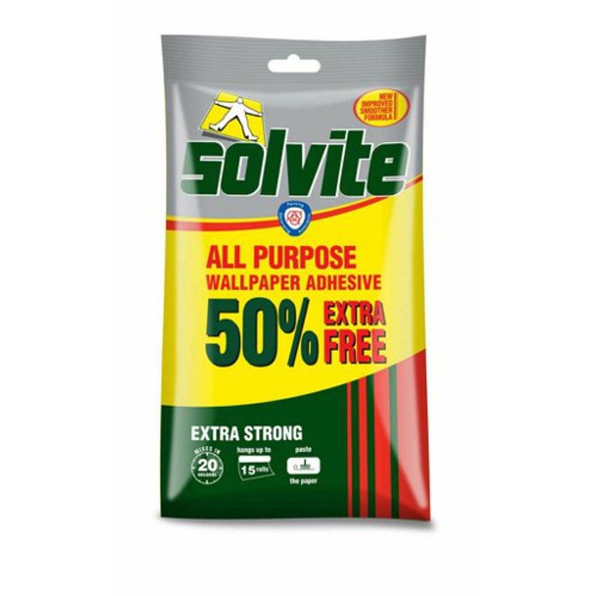 All Purpose Wallpaper Adhesive 10 Roll +50%free (Hangs Up to 15 Rolls)
