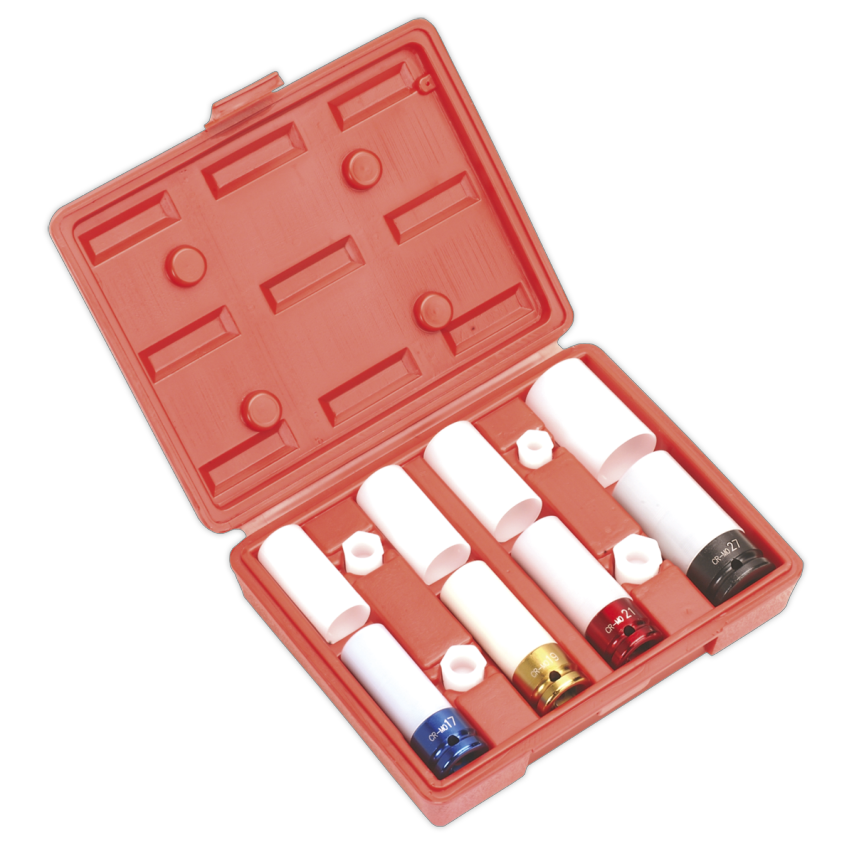 Alloy Wheel Impact Socket Set4 Piece 1/2" Square Drive
