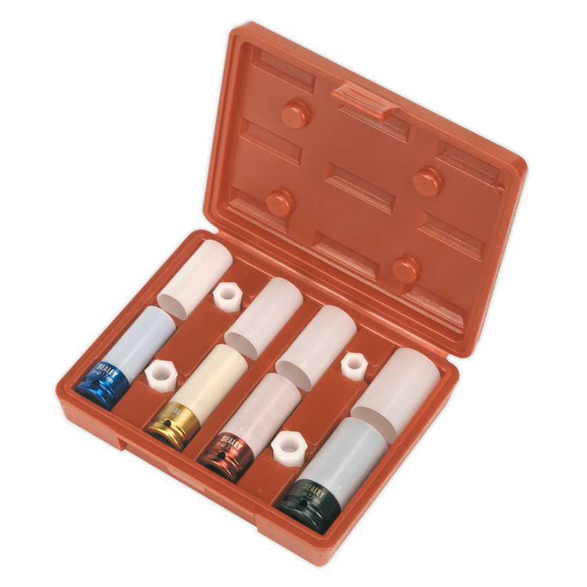 Alloy Wheel Impact Socket Set4 Piece 1/2" Square Drive