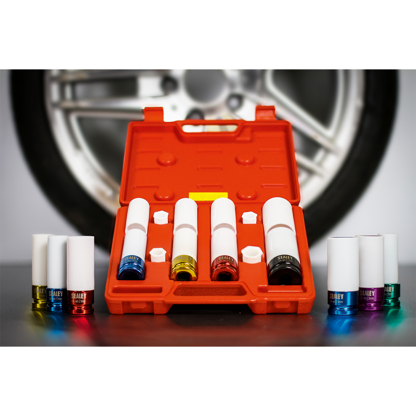 Alloy Wheel Impact Socket Set4 Piece 1/2" Square Drive