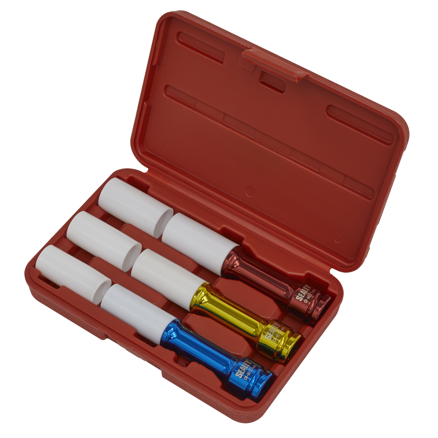 Alloy Wheel Long Reach Impact Socket Set 3 Piece 1/2" Square Drive
