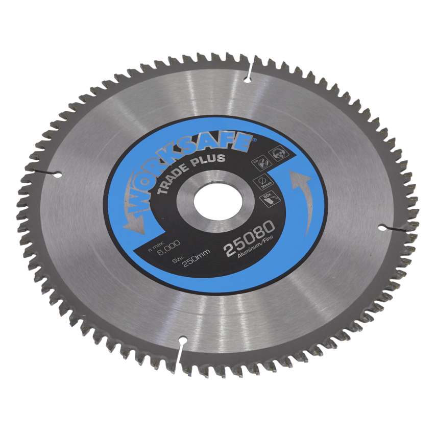 Aluminium Cutting TCT Saw Blade 250 x 30mm - 80TPU