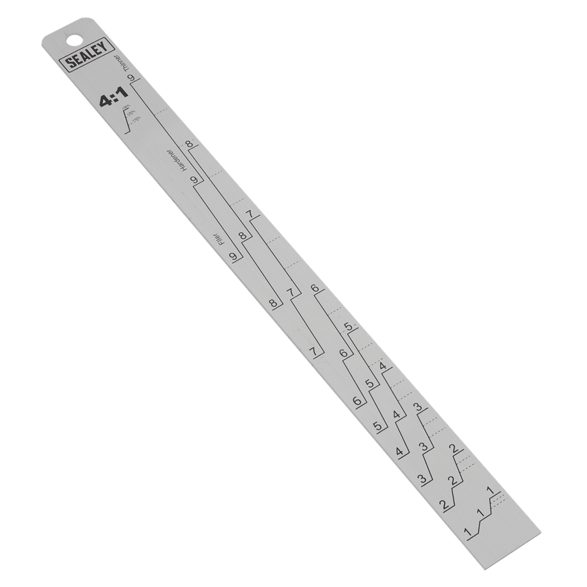 Aluminium Paint Measuring Stick 2:1/4:1