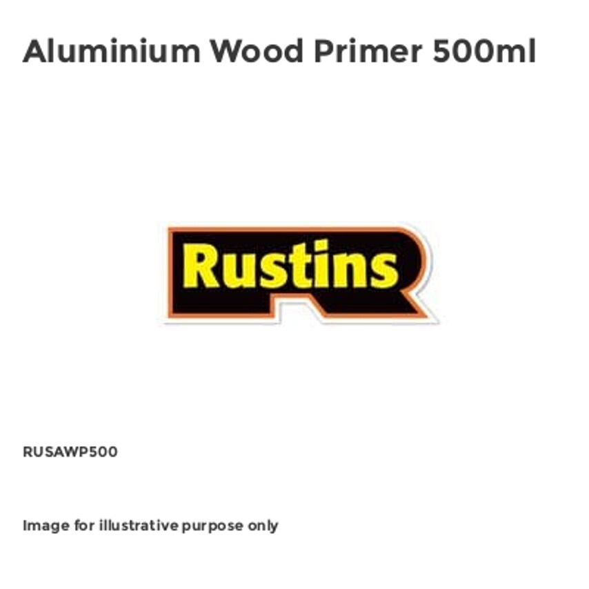 Aluminium Wood Primer 500ml RUSAWP500