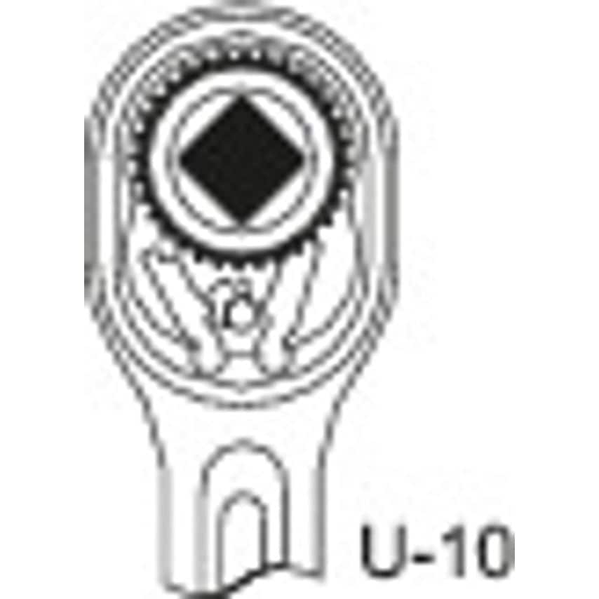 Aluminium reversible ratchet 1/2"