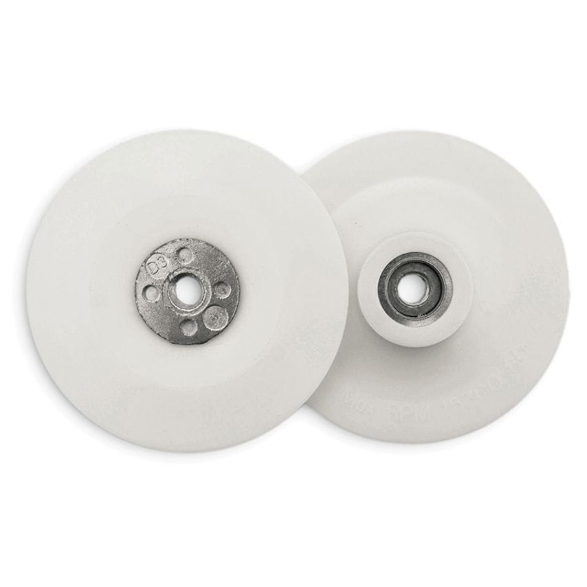 Angle Grinder Pad White 100mm (4in) 3/8 x 24 UNF FLE20030